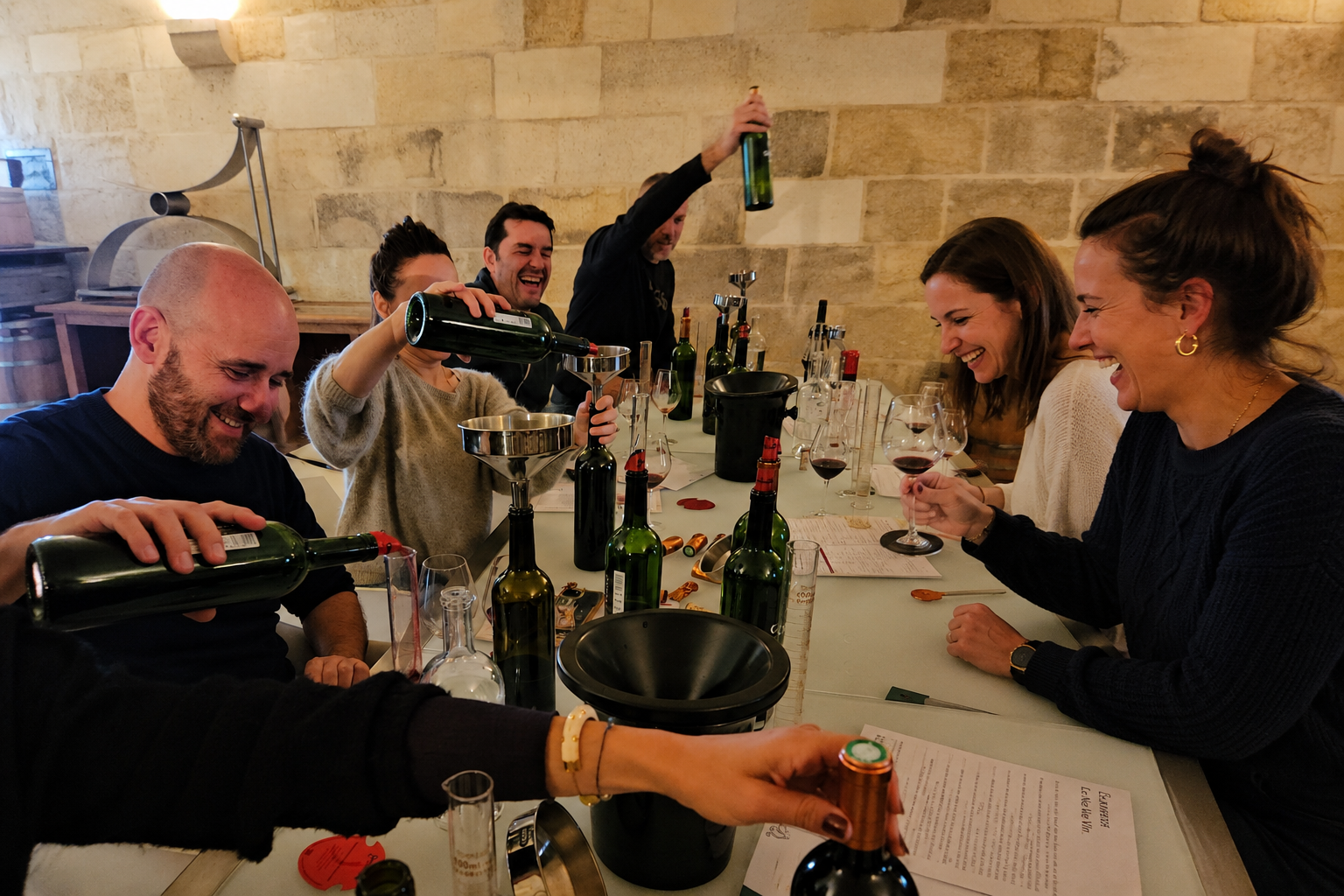 Atelier assemblage St Emilion EVG EVJF amis